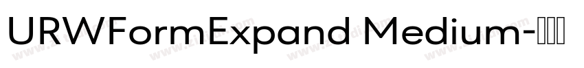 URWFormExpand Medium字体转换